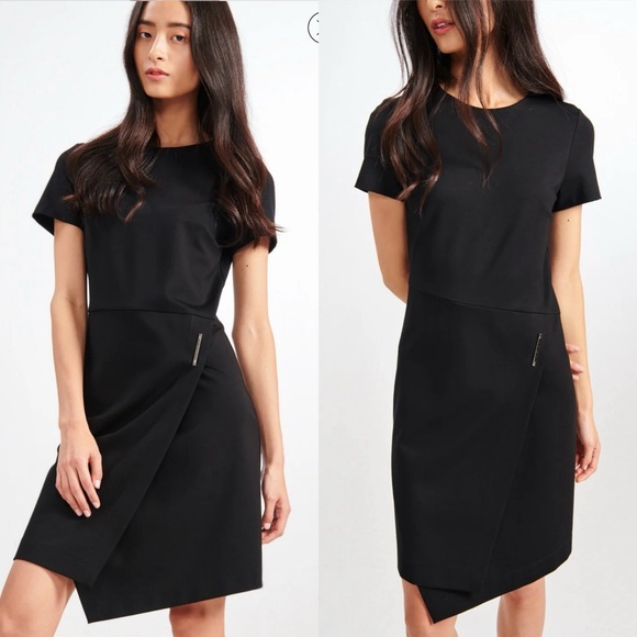 Cop.Copine Ritona Asymmetrical Black Dress - Picture 4 of 15